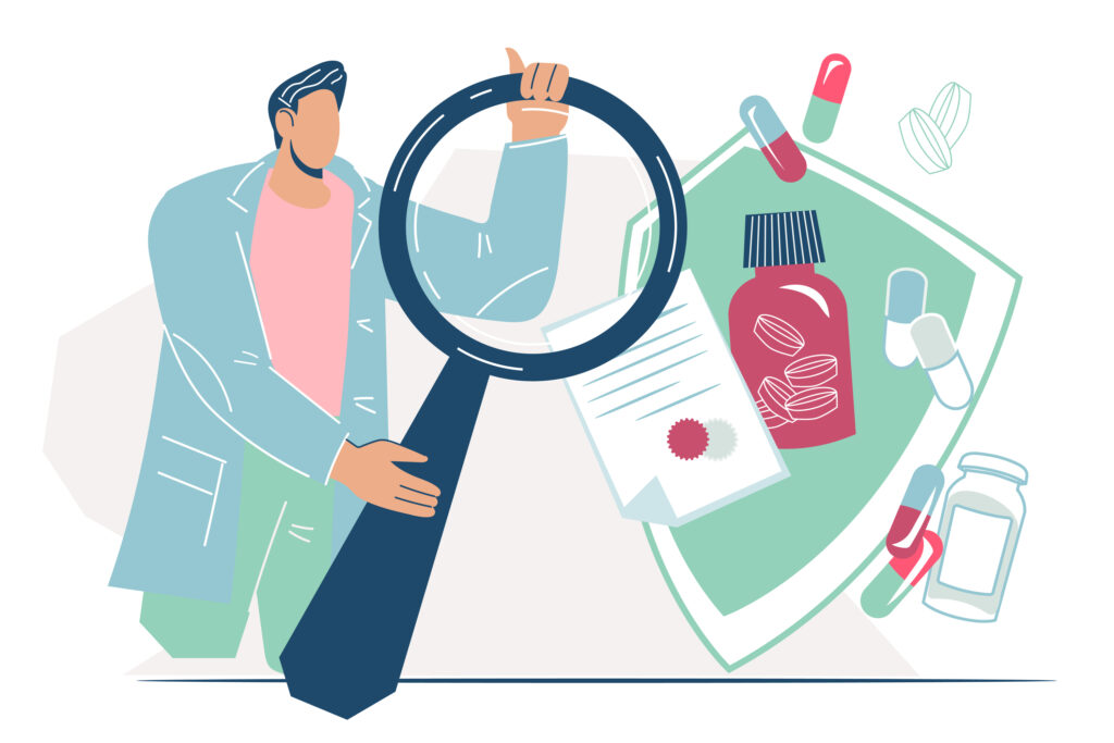 PFAS Among Chemicals Targeted in FDA Food Safety Review a lab person testing drugs