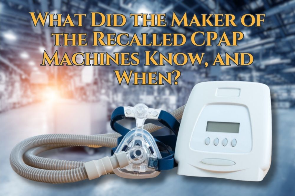 What did Philips know about CPAP and when?