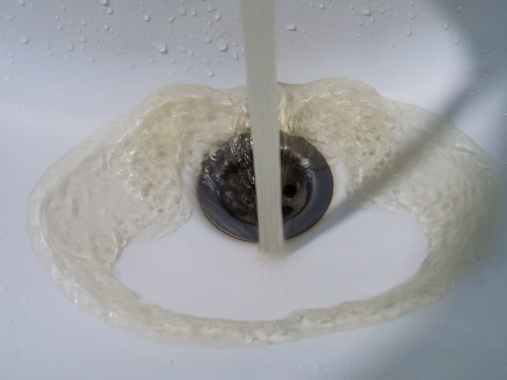 sink filling with contaminated water