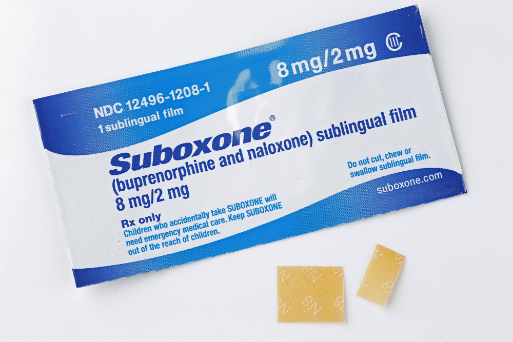 Suboxone packet containing one film strip of 8mg of buprenorphine and 2mg of naloxone that is often placed under the tongue or in the cheek - Dolman Law Group - Suboxone Tooth Decay Lawsuit Lawyers