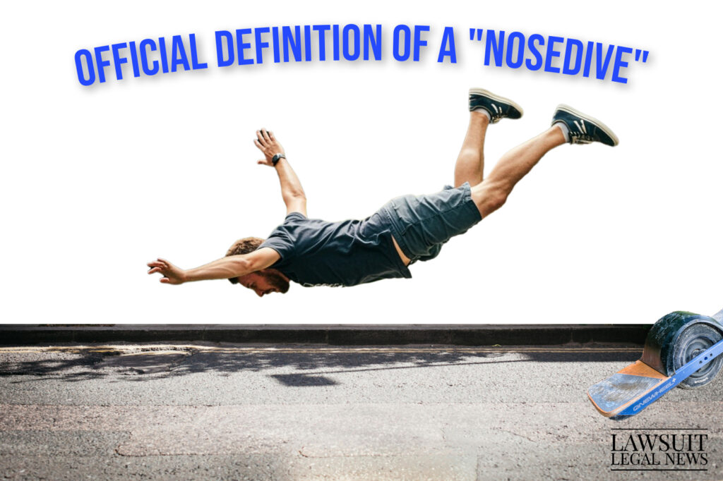 official Definition of a "nosedive"