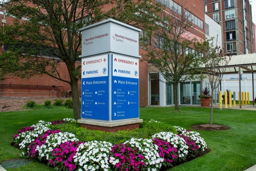 New York Presbyterian Hospital sign &ndash; Dr. Chang sedation sexual assault lawsuit